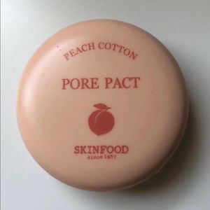 skinfood peach cotton pore pact